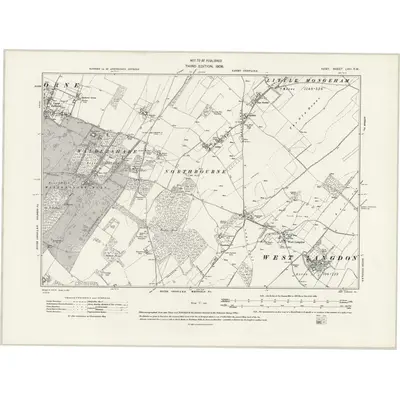 1905 Map of Kent LVIII.SW, 1941 Print