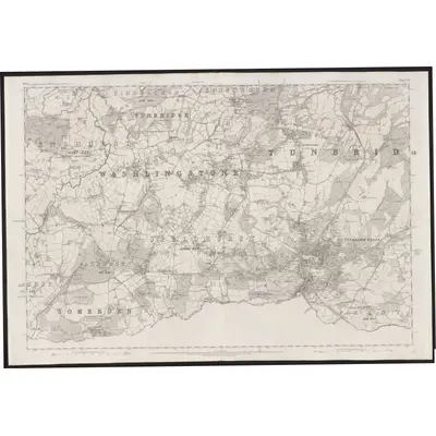 1868 Map of Kent LX, 1872 Print