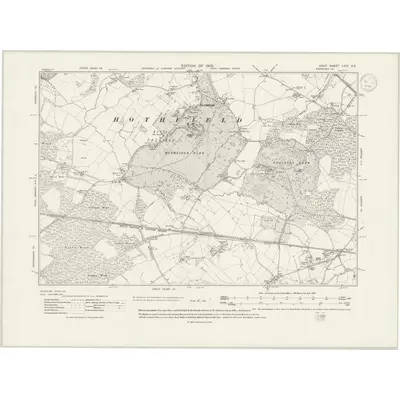 1906 Map of Kent LXIV.NE, 1934 Print