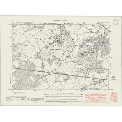 1938 Map of Kent LXIV.NE, 1946 Print