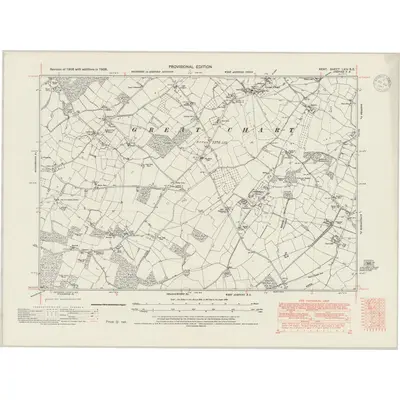 1938 Map of Kent LXIV.SE, 1947 Print