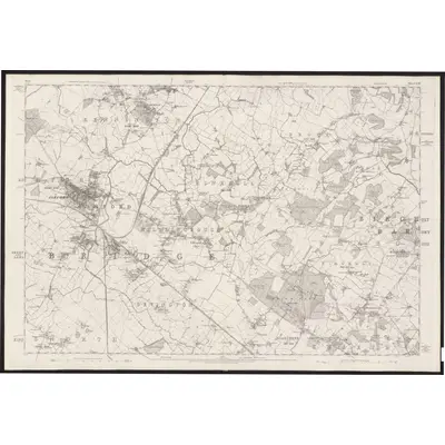1871 Map of Kent LXV, 1876 Print