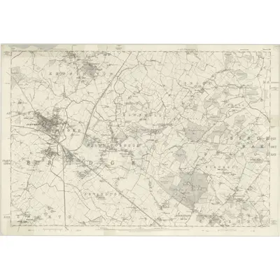 1871 Map of Kent LXV, 1876 Print