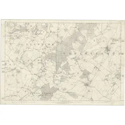 1872 Map of Kent LXVI, 1876 Print