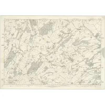 1872 Map of Kent LXVII, 1877 Print