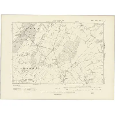 1906 Map of Kent LXVII.SW, 1908 Print