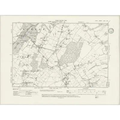 1906 Map of Kent LXVII.SW, 1935 Print