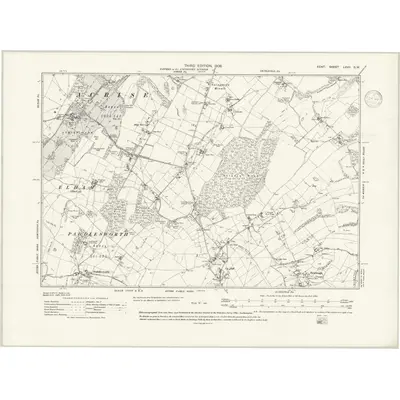 1906 Map of Kent LXVII.SW, 1938 Print