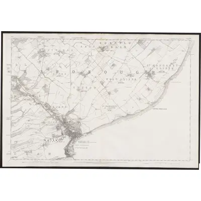 1871 Map of Kent LXVIII, 1876 Print