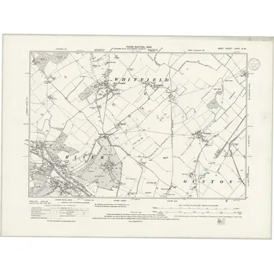 1906 Map of Kent LXVIII.NW, 1939 Print