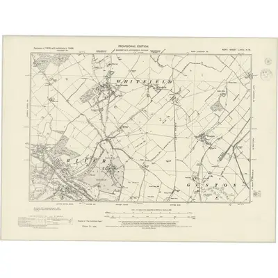 1938 Map of Kent LXVIII.NW, 1944 Print
