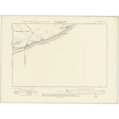 1905 Map of Kent LXVIII.SE, 1908 Print