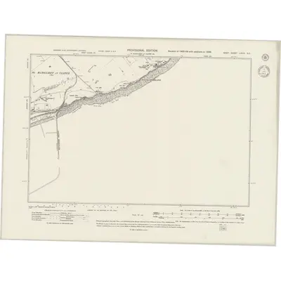 1938 Map of Kent LXVIII.SE, 1943 Print