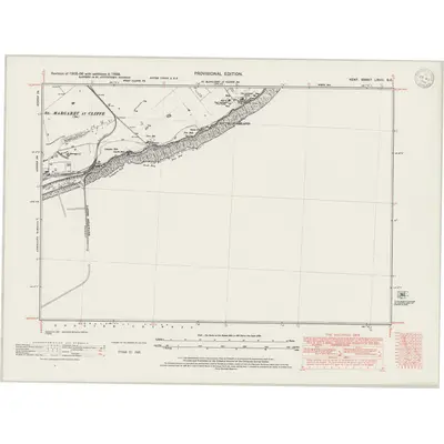 1938 Map of Kent LXVIII.SE, 1946 Print