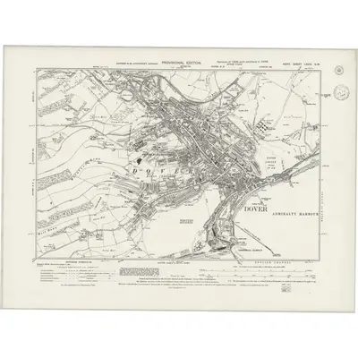 1938 Map of Kent LXVIII.SW, 1944 Print