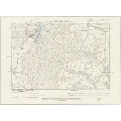 1896 Map of Kent LXX.SW, 1899 Print