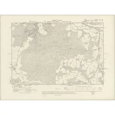 1907 Map of Kent LXX.SW, 1910 Print