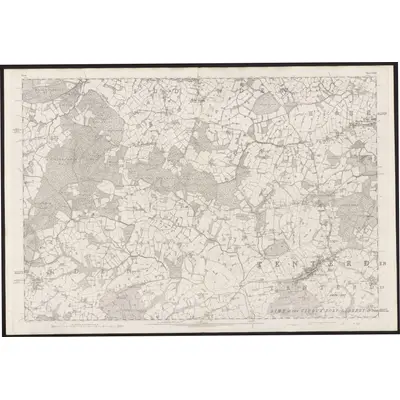 1870 Map of Kent LXXI, 1876 Print