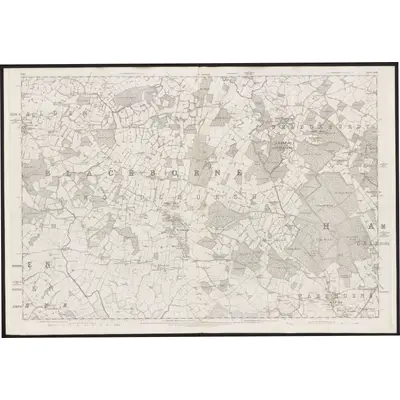 1871 Map of Kent LXXII, 1874 Print
