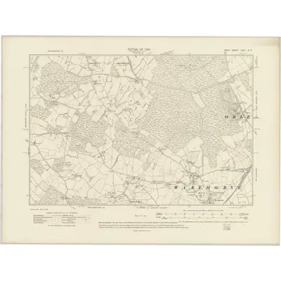 1906 Map of Kent LXXII.SE, 1908 Print