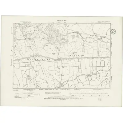 1906 Map of Kent LXXIII.SE, 1934 Print