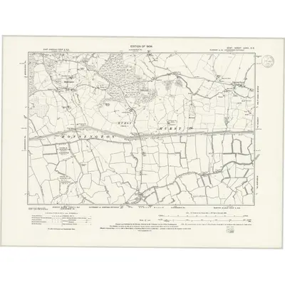 1906 Map of Kent LXXIII.SE, 1938 Print