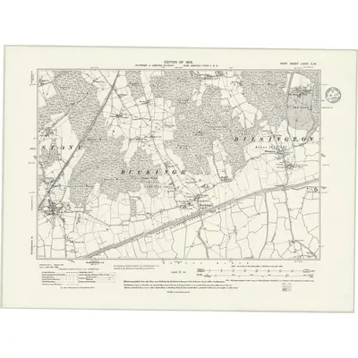 1906 Map of Kent LXXIII.SW, 1935 Print