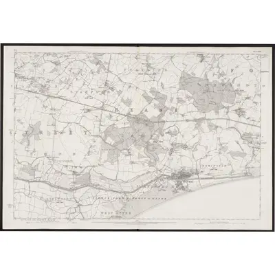 1872 Map of Kent LXXIV, 1877 Print