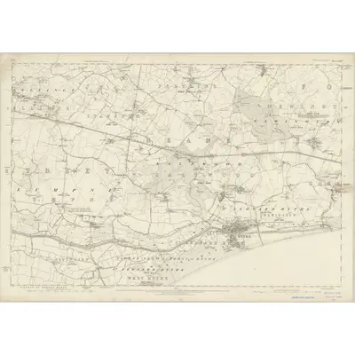 1872 Map of Kent LXXIV, 1877 Print