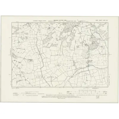 1897 Map of Kent LXXIX.NE, 1899 Print