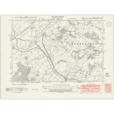 1938 Map of Kent LXXIX.SE, 1946 Print