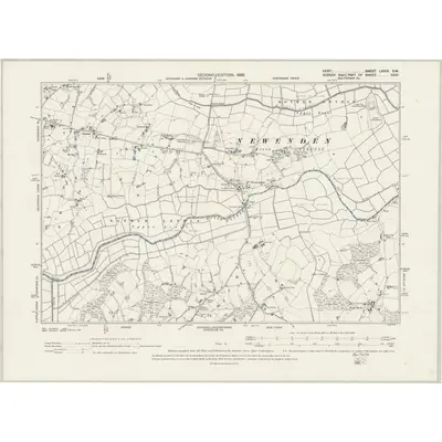1897 Map of Kent LXXIX.SW, 1899 Print