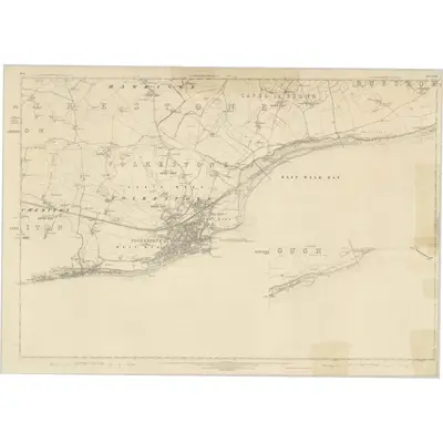 1872 Map of Kent LXXV (inset LXXVI), 1877 Print