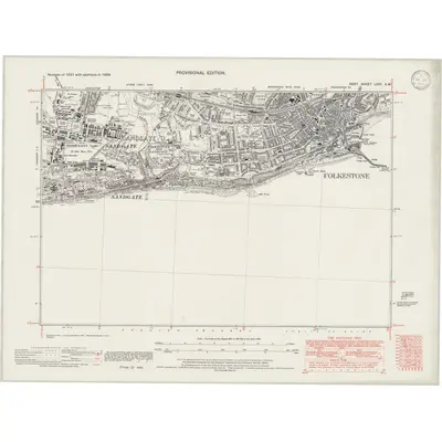 1938 Map of Kent LXXV.SW, 1946 Print