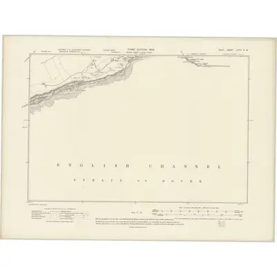 1906 Map of Kent LXXVI.NW, 1908 Print