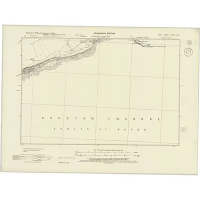 1938 Map of Kent LXXVI.NW, 1944 Print