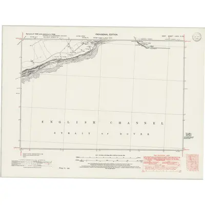 1938 Map of Kent LXXVI.NW, 1946 Print