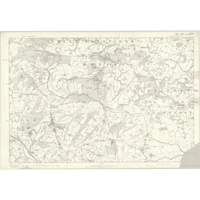 1870 Map of Kent LXXVIII, 1877 Print