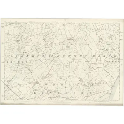 1871 Map of Kent LXXXI, 1877 Print