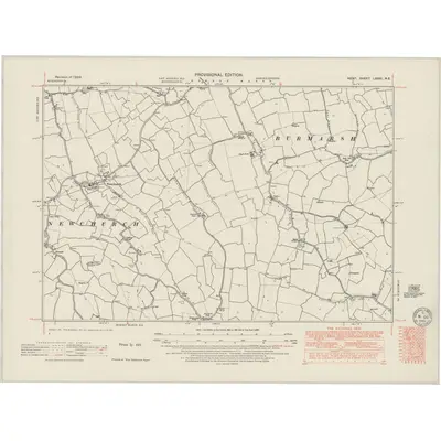 1939 Map of Kent LXXXI.NE, 1949 Print