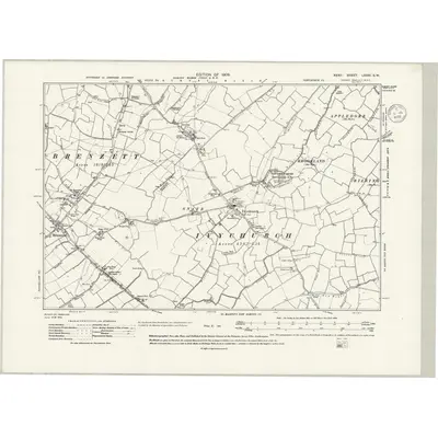1906 Map of Kent LXXXI.SW, 1936 Print