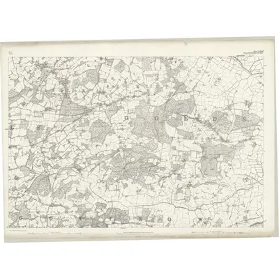 1872 Map of Kent LXXXIIa, 1877 Print