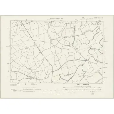 1897 Map of Kent LXXXIII.SE, 1899 Print