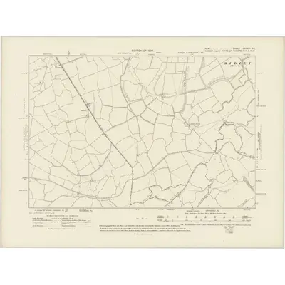 1906 Map of Kent LXXXIII.SE, 1909 Print