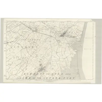 1871 Map of Kent LXXXIV, 1877 Print