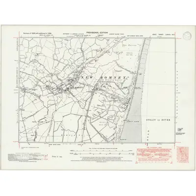 1938 Map of Kent LXXXIV.NE, 1947 Print