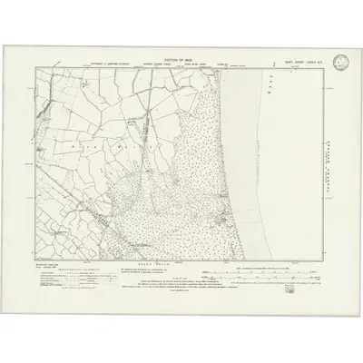 1906 Map of Kent LXXXIV.SE, 1933 Print