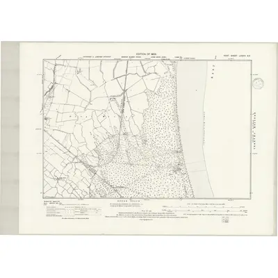 1906 Map of Kent LXXXIV.SE, 1938 Print