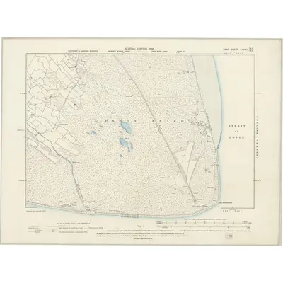 1896 Map of Kent LXXXXVI.NE & SE, 1899 Print