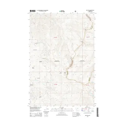 2014 Map of Kent Peak, 2014 Print